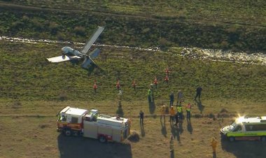 விமானம் தரையில் விழுந்து நொறுங்கி விபத்து