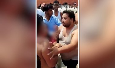 பொது இடத்தில் வைத்து, மனைவியை முத்தமிட்ட கணவரை தாக்கிய கும்பல்.!