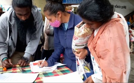 வசந்த முதலிகேவை விடுதலை செய்யுமாறு கையெழுத்து போராட்டம்