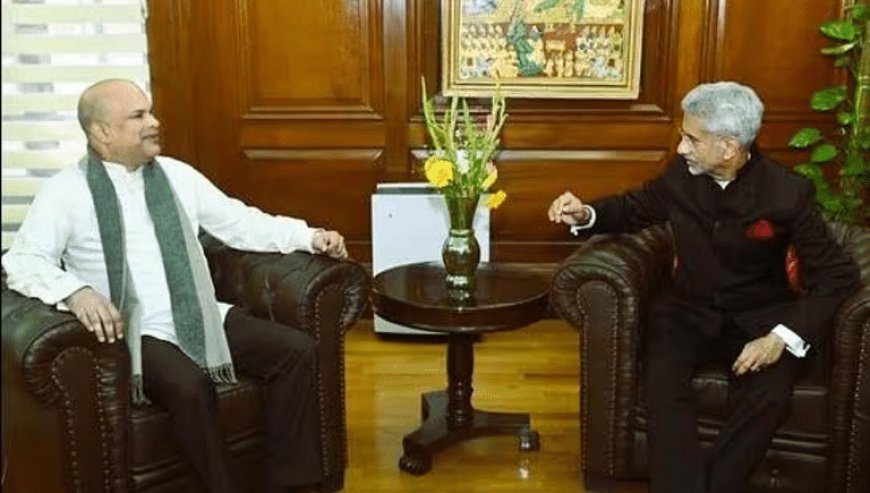  இந்திய வெளிவிவகார அமைச்சருடன் மிலிந்த மொரகொட சந்திப்பு