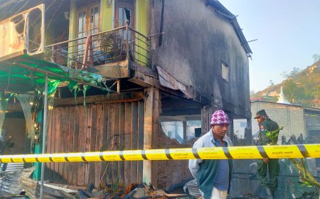 கொட்டகலை தீ விபத்து - பெறுமதியான பொருட்கள் எரிந்து நாசம்