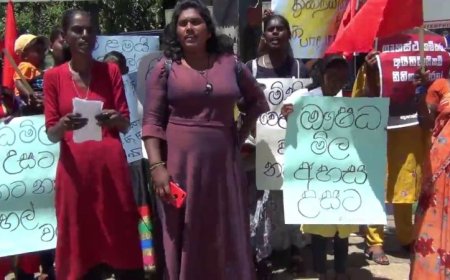 மே தினத்தை முன்னிட்டு 'ப்றொடெக்ட்' சங்கத்தின் கவனயீர்ப்பு போராட்டம்