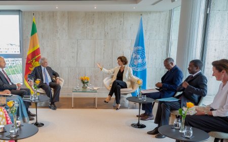 யுனெஸ்கோவின் பணிப்பாளரை சந்தித்தார் ஜனாதிபதி ரணில்