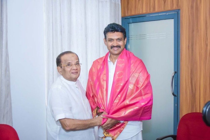 ஊவா ஆளுநர் முஸம்மில் - கிழக்கு ஆளுநர் செந்தில் சந்திப்பு