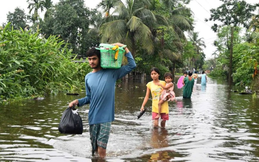 அசாமில் தொடர் மழை வெள்ளத்தால் 780 கிராமங்கள் தத்தளிப்பு