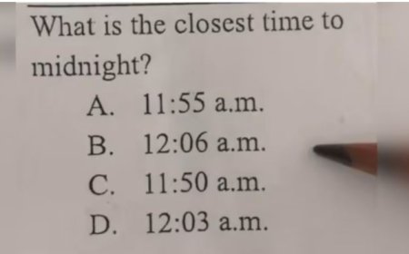 நள்ளிரவுக்கு அருகிலுள்ள நேரம் எது? காலை 11.55 மணியா, பின்னிரவு 12.03 மணியா?