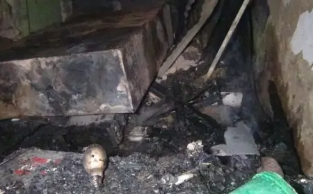 லிந்துலை லயன் குடியிருப்பில் தீ