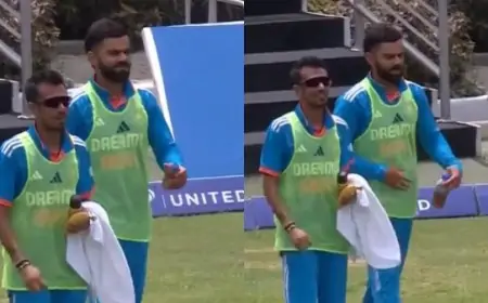 திணறிய இந்திய வீரர்கள்.. திடீரென வாட்டர் பாயாக மைதானத்திற்குள் வந்த கிங் கோலி!