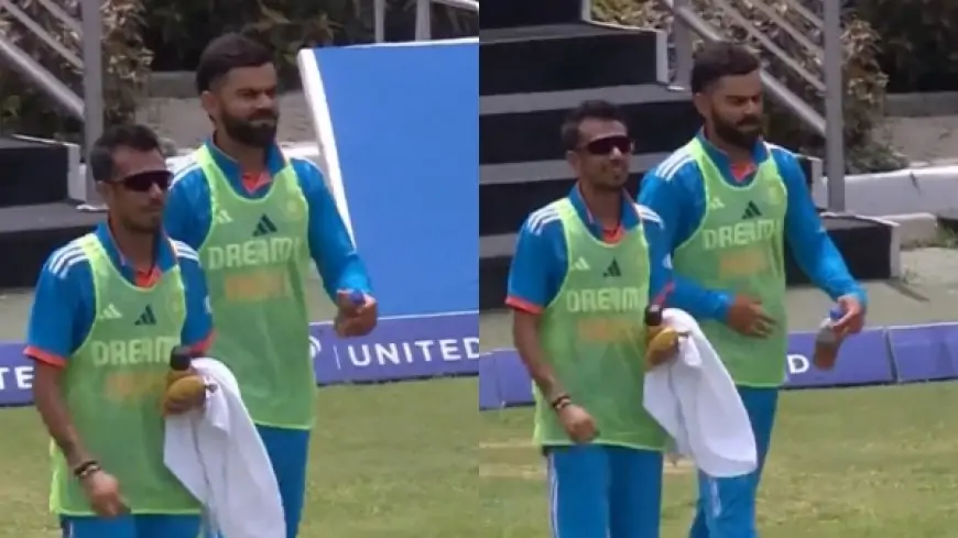திணறிய இந்திய வீரர்கள்.. திடீரென வாட்டர் பாயாக மைதானத்திற்குள் வந்த கிங் கோலி!
