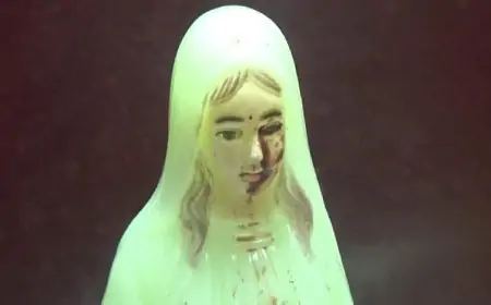 புனித மரியாள் திருச்சொரூபத்தில் வடியும் கண்ணீர்; ஹட்டனில் அதிசயம்