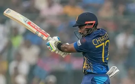 பங்களாதேஷுக்கு எதிராக இலங்கை வீரர் சரித் அசலங்கா அபார சதம்