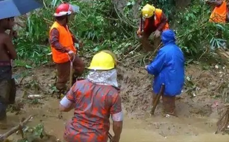 மண்சரிவில் சிக்கி ஒரே குடும்பத்தைச் சேர்ந்த நால்வர் பலி