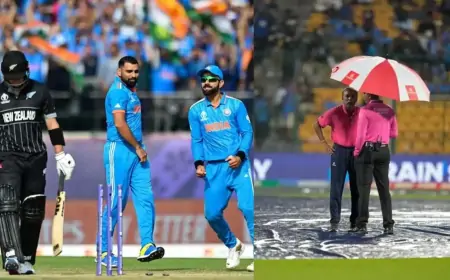 இந்தியா - நியூஸிலாந்து மோதும் அரையிறுதியில் மழை பெய்தால் என்ன நடக்கும்?
