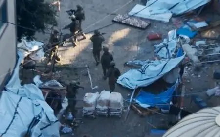 மருத்துவமனைக்குள் நுழைந்து இஸ்ரேல் ராணுவம் தேடுதல் வேட்டை 