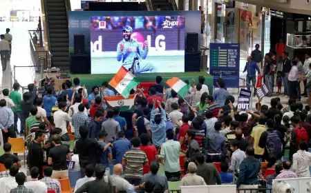 உலகக்கோப்பை இறுதிப்போட்டியை பொது இடங்களில் திரையிட ஏற்பாடு