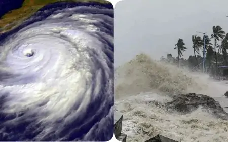 காலநிலை மாற்றம்: வங்காள விரிகுடா கடற்பகுதியில் சூறாவளி!