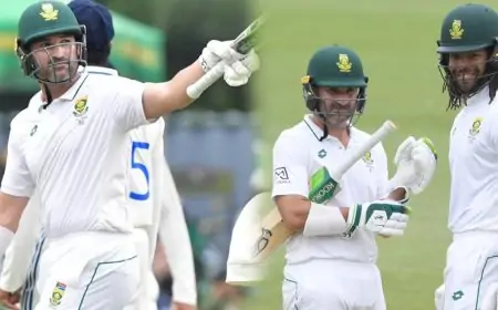  2ஆம் நாள் ஆட்ட நேர முடிவில் 11 ரன்கள் முன்னிலையில் தென்னாப்பிரிக்கா!