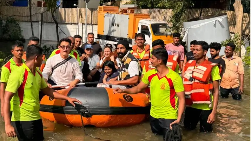 வெள்ளத்தில் சிக்சிய பாலிவுட் நட்சத்திரம் அமிர் கான் விஷ்ணு விஷாலுடன் மீட்பு!