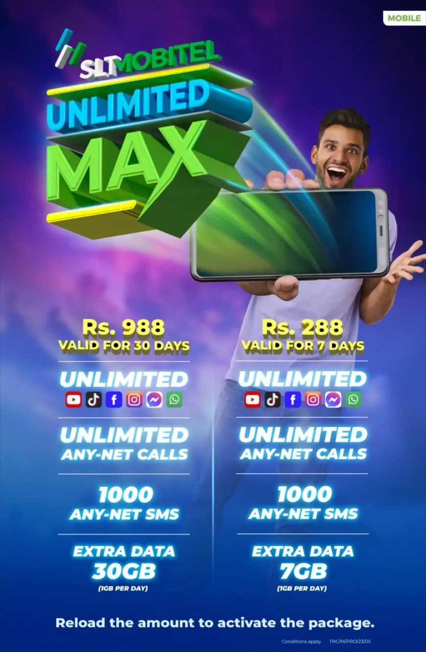 How to Activate  SLTMobitel Unlimited Max 988 package - Guide And Review