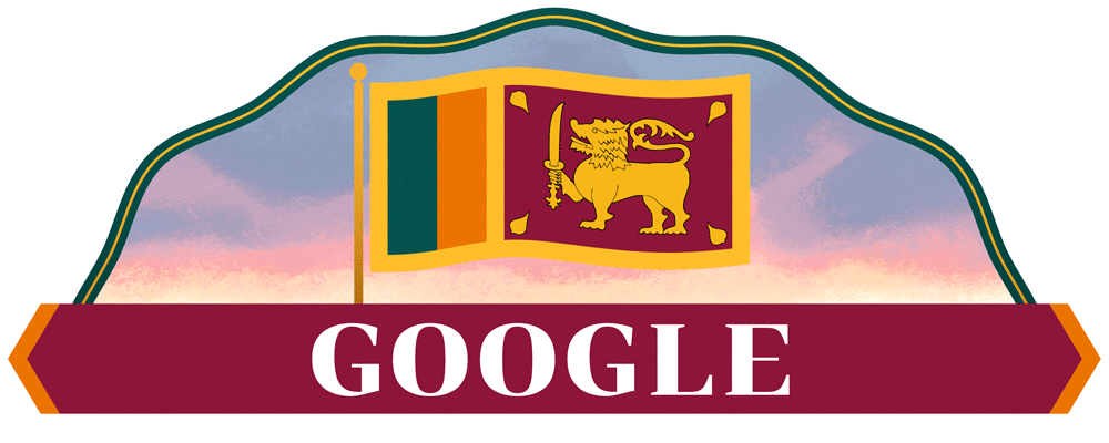 இலங்கை சுதந்திர தினத்தை கொண்டாடிய கூகுள் டூடுல் 