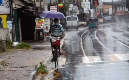 மேல் மாகாணம் உட்பட பல பகுதிகளில் மழை