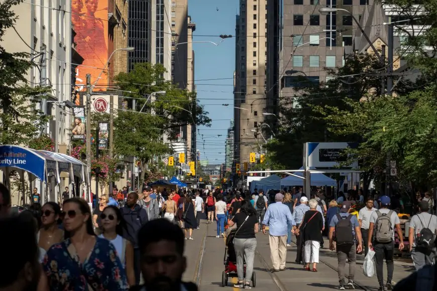 Canada population growth in 66 years in 2023