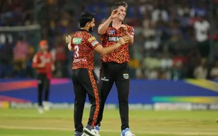 முடிந்தவரை மோதி பார்த்த பெங்களூர் அணி; 25 ரன்கள் வித்தியாசத்தில் ஹைதராபாத் மிரட்டல் வெற்றி!