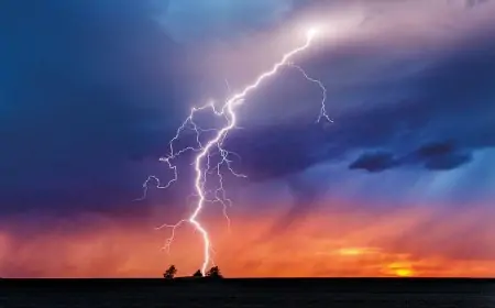 மின்னல் தாக்கியதில் ஒரே குடும்பத்தைச் சேர்ந்த இருவர் பலி