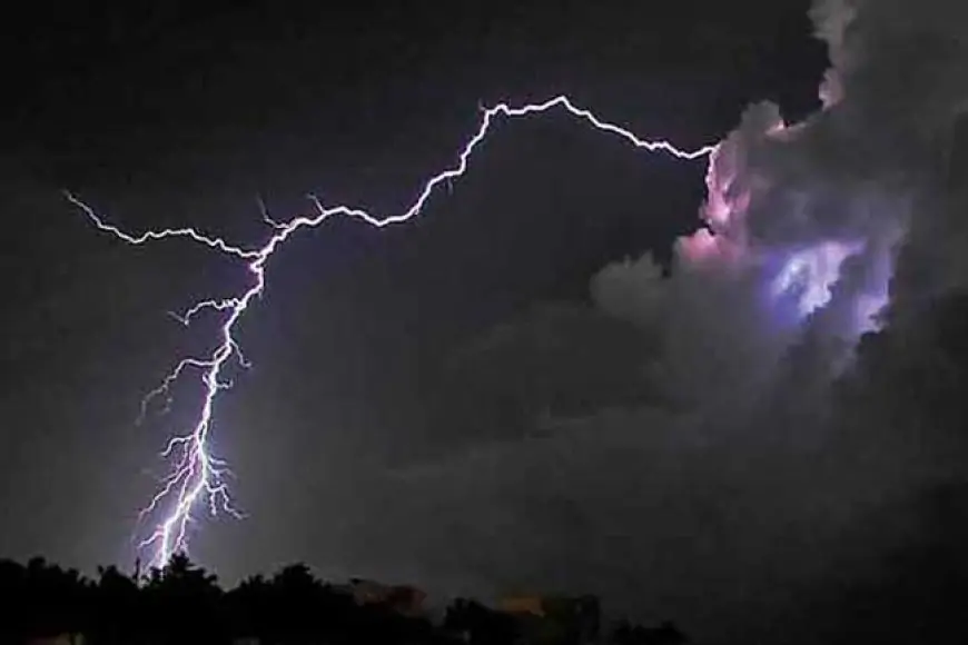 மின்னல் தாக்கியதில் ஒருவர் உயிரிழந்த சோகம்!