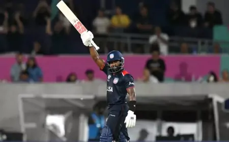 கனடாவை வீழ்த்தி வெற்றியுடன் டி20 உலகக்கோப்பை தொடரை தொடங்கிய அமெரிக்கா