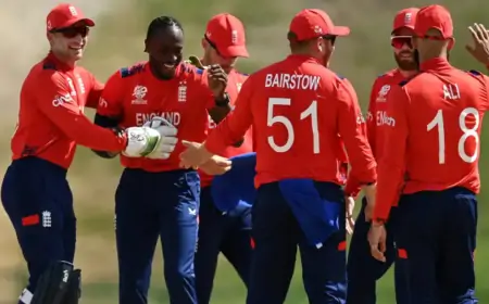 வெறும் 19 பந்தில் கிரிக்கெட் போட்டியை முடித்த இங்கிலாந்து... புதிய சாதனை!