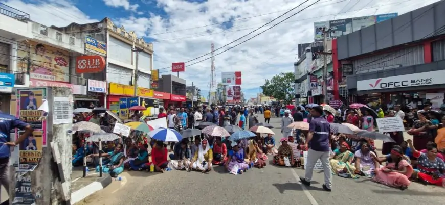 கல்முனை நகருக்குள் நுழையும் மூன்று பிரதான வீதிகள் முற்றாக தடை