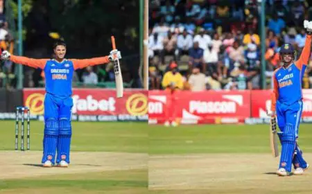 ரோஹித் ரெக்காடை உடைத்த இளம் வீரர்... ஒரே போட்டியில் 2 வரலாற்று சாதனை!