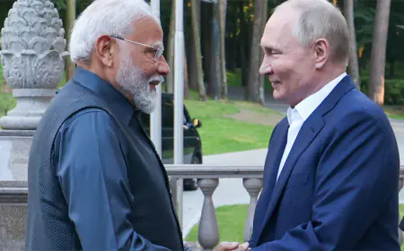 ரஷிய ஜனாதிபதி புடினுடன் இந்திய பிரதமர் மோடி இன்று பேச்சு