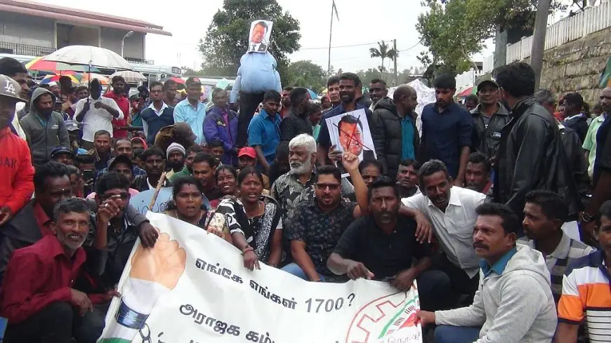 பொகவந்தலாவை நகரில் போராட்டம்