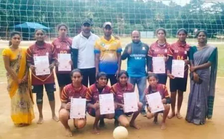 அகில இலங்கை ரீதியிலான கரப்பந்தாட்ட போட்டிக்கு தகுதி!