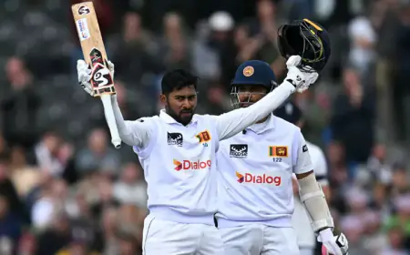 கமிந்து மென்டிஸ் அதிரடி சதம்.. இங்கிலாந்து வெற்றி பெற 205 ரன்கள் இலக்கு