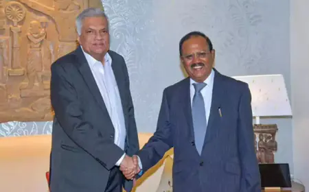 ஜனாதிபதி ரணிலை சந்தித்து பேசினார் இந்திய தேசிய பாதுகாப்பு ஆலோசகர்