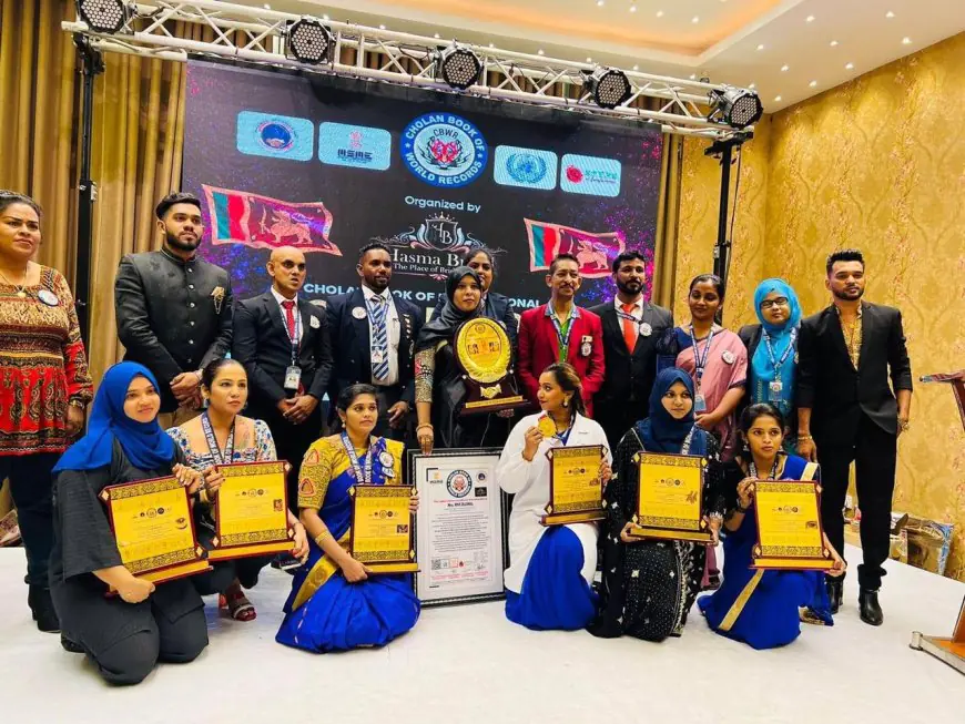 130 அழகுக்கலை நிபுணர்கள் ஒன்றிணைந்து சோழன் உலக சாதனை 