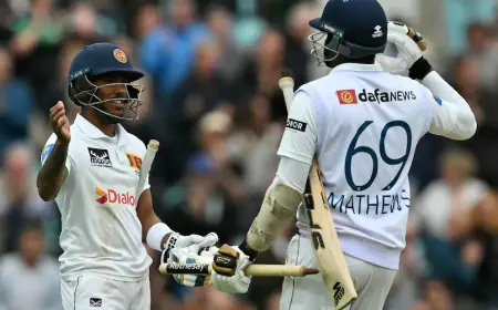 10 ஆண்டுகளுக்குப் பிறகு இங்கிலாந்து மண்ணில் அபார வெற்றி! இலங்கை அணி சாதனை!