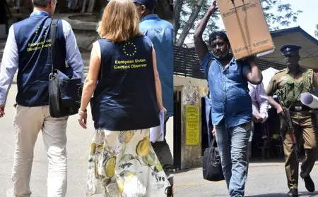 இலங்கையின் 9 ஆவது ஜனாதிபதித் தேர்தலுக்கான வாக்களிப்பு ஆரம்பம்