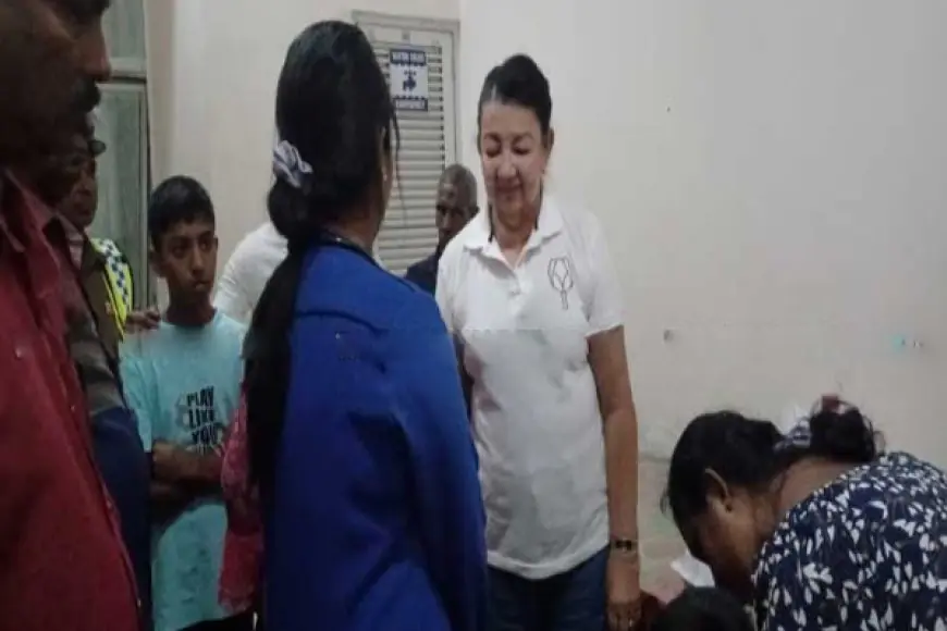 காயமடைந்த சிறுவனை தேடிச்சென்ற மஹிந்தவின் மனைவி