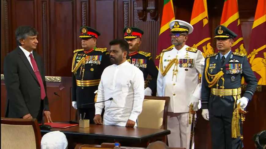 புதிய ஜனாதிபதியாக பதவிப்பிரமாணம் செய்தார் அநுரகுமார திசாநாயக்க 