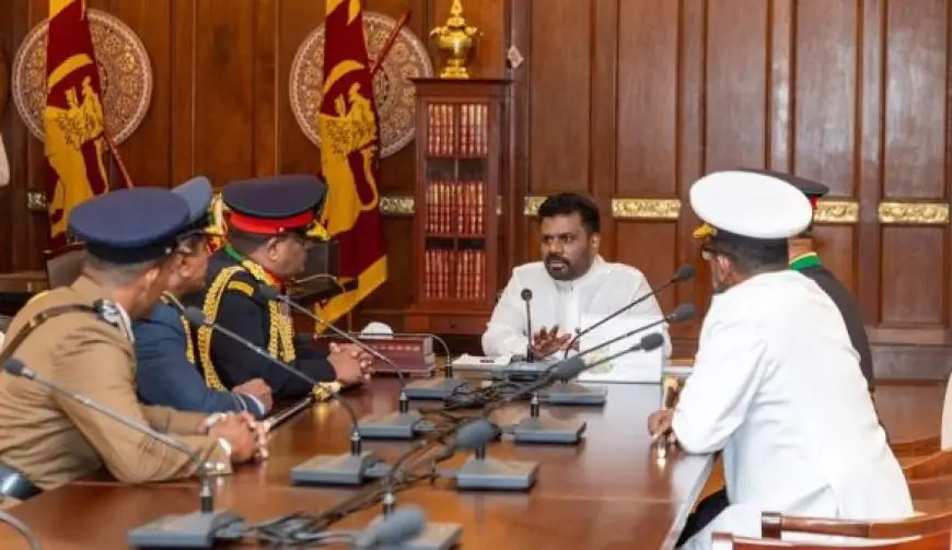 பாதுகாப்பு தரப்பினருடன் புதிய ஜனாதிபதி சந்திப்பு