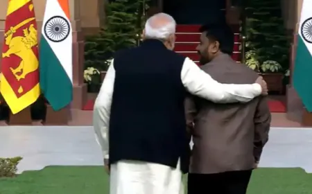 இந்திய பிரதமர் மோடியுடன் இலங்கை ஜனாதிபதி சந்திப்பு