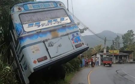 பதுளை - பசறை பஸ் விபத்தில் 13 பேர் காயம்