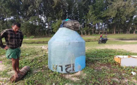 களுதாவளைக் கடலில் கரை ஒதுங்கிய மர்மப்பொருள்