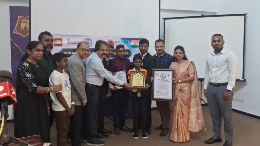 8-Year-Old Boy Sets Cholan World Record by Solving 180 Multiplication and Division Problems in 3 Minutes