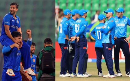 கடைசி ஓவர் வரை பேராட்டம்.. இங்கிலாந்தை வெளியேற்றிய ஆப்கானிஸ்தான் அணி!