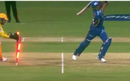 மின்னல் வேகத்தில் ஸ்டம்பிங் செய்த தோனி; வைரலாகும் காணொளி!